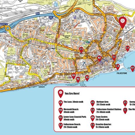 فندق Bijou Annexe, Sea View, Private Entrance & Parking - فولكستون المظهر الخارجي الصورة